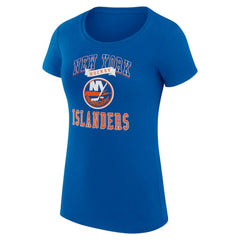 New York Islanders G-III 4Her by Carl Banks Women's Super-Slim Fit Lightweight Team Logo Graphic T-Shirt - Royal - NHL 201612933