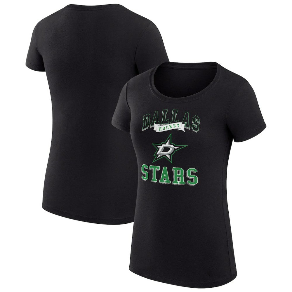 Dallas Stars G-III 4Her by Carl Banks Women's Super-Slim Fit Lightweight Team Logo Graphic T-Shirt - Black - NHL 201612935