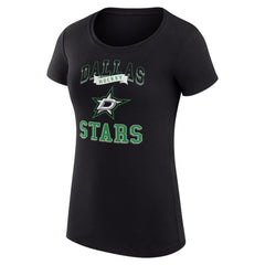 Dallas Stars G-III 4Her by Carl Banks Women's Super-Slim Fit Lightweight Team Logo Graphic T-Shirt - Black - NHL 201612935