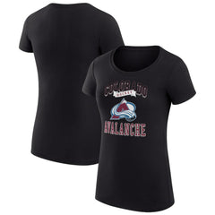 Colorado Avalanche G-III 4Her by Carl Banks Women's Super-Slim Fit Lightweight Team Logo Graphic T-Shirt - Black - NHL 201612937