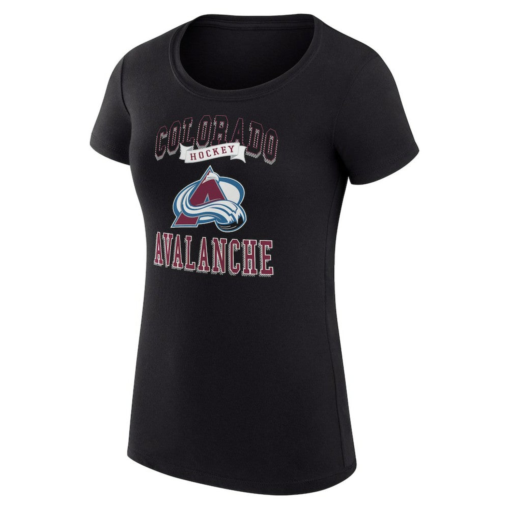 Colorado Avalanche G-III 4Her by Carl Banks Women's Super-Slim Fit Lightweight Team Logo Graphic T-Shirt - Black - NHL 201612937