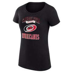 Carolina Hurricanes G-III 4Her by Carl Banks Women's Super-Slim Fit Lightweight Team Logo Graphic T-Shirt - Black - NHL 201612938