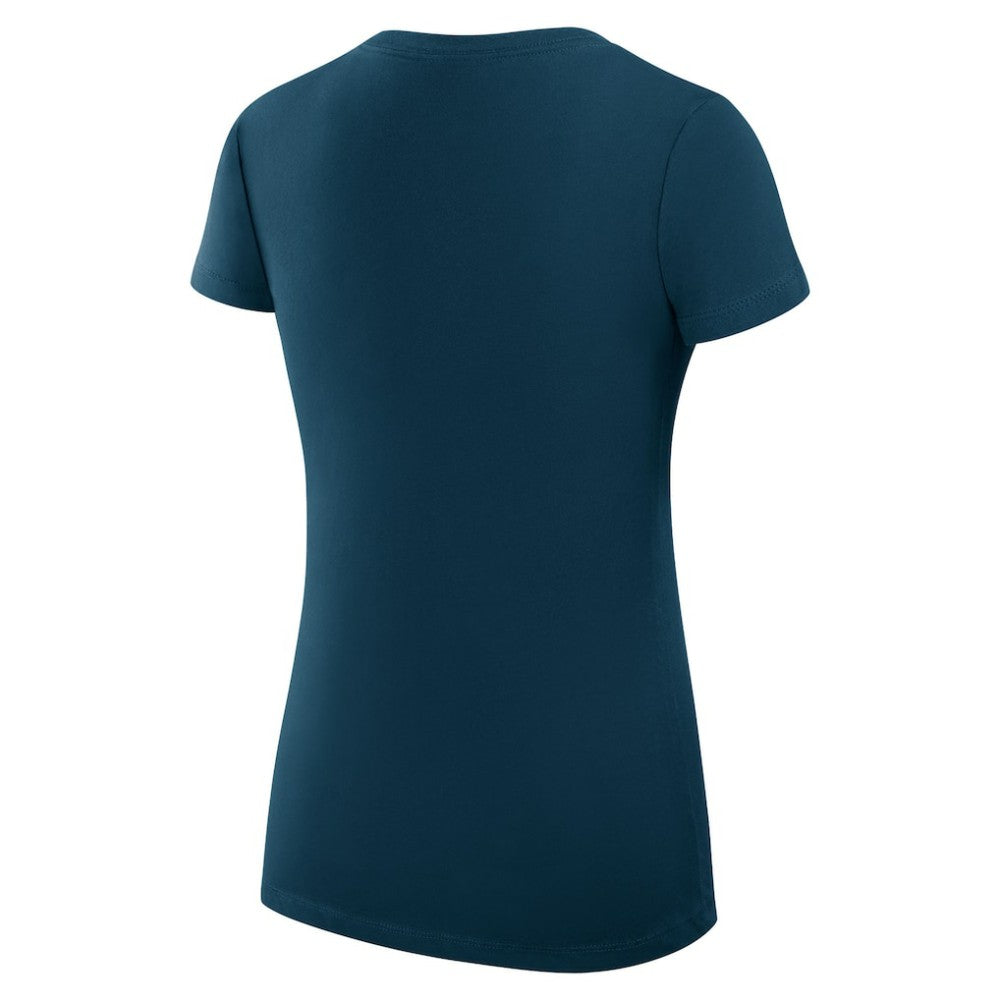 Columbus Blue Jackets G-III 4Her by Carl Banks Women's Super-Slim Fit Lightweight Team Logo Graphic V-Neck T-Shirt - Navy - NHL 201613015