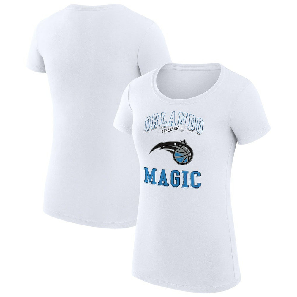 Orlando Magic G-III 4Her by Carl Banks Women's Super-Slim Fit Lightweight Team Logo T-Shirt White
