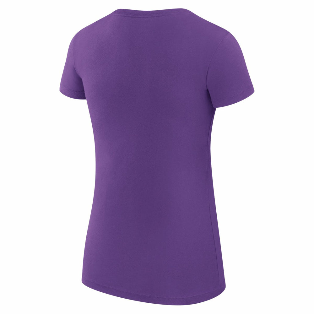Los Angeles Lakers G-III 4Her by Carl Banks Women's Super-Slim Fit Lightweight Team Logo T-Shirt Purple