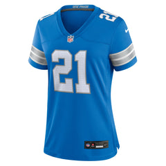 Nike Amik Robertson Detroit Lions Women's Team Game Jersey Blue