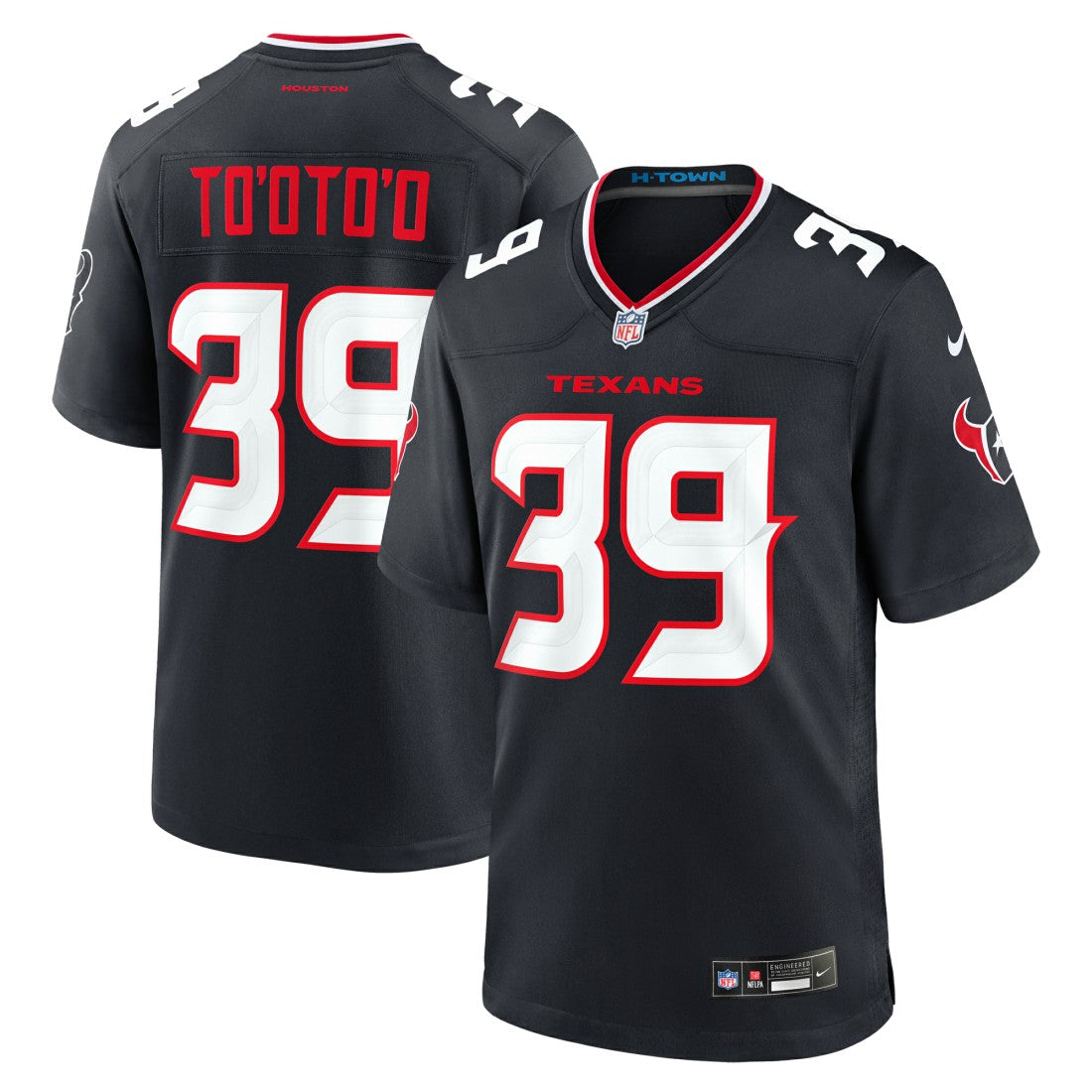 Nike Henry To'oto'o Houston Texans Team Game Jersey Navy