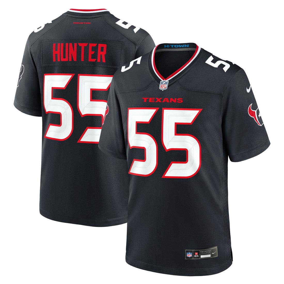 Nike Danielle Hunter Houston Texans Team Game Jersey Navy