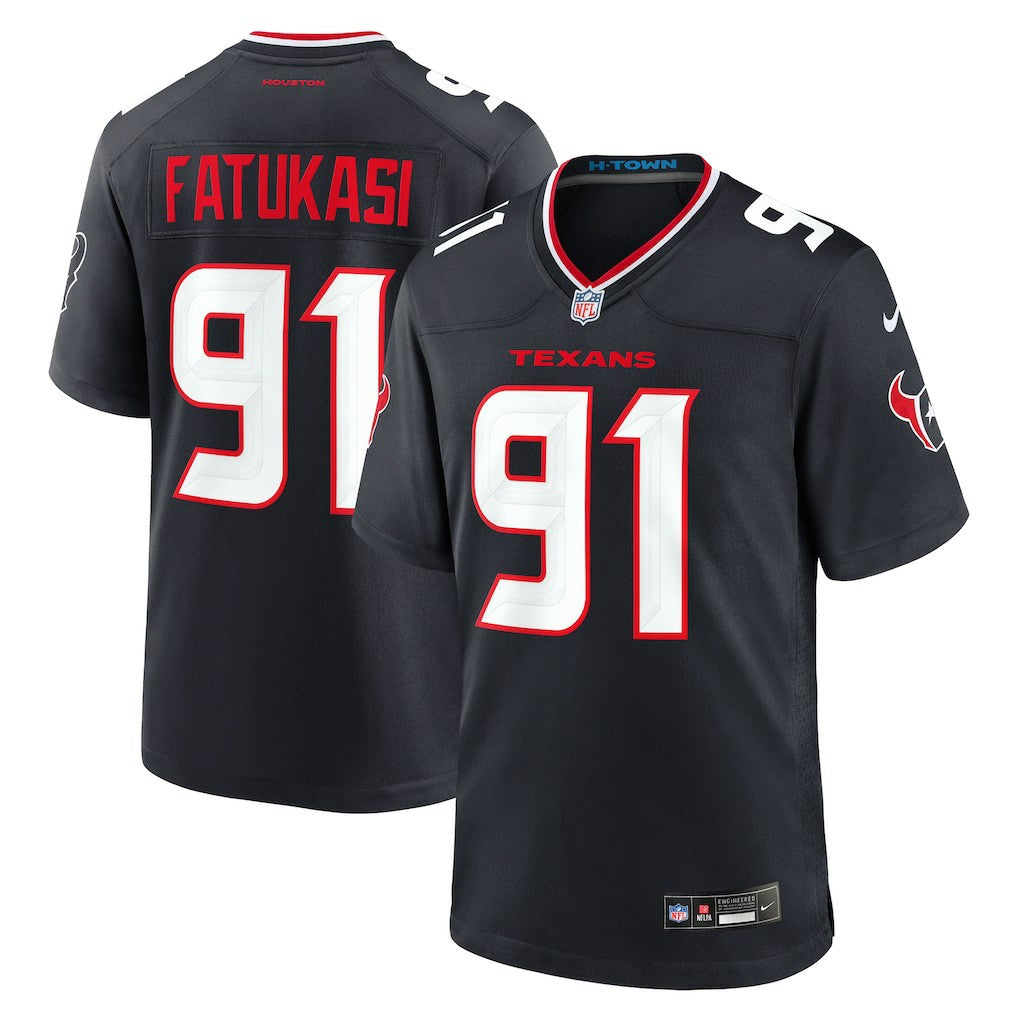Nike Folorunso Fatukasi Houston Texans Team Game Jersey Navy