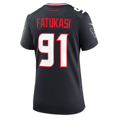 Nike Folorunso Fatukasi Houston Texans Women's Team Game Jersey Navy