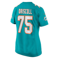 Nike Jack Driscoll Miami Dolphins Women's Team Game Jersey Aqua