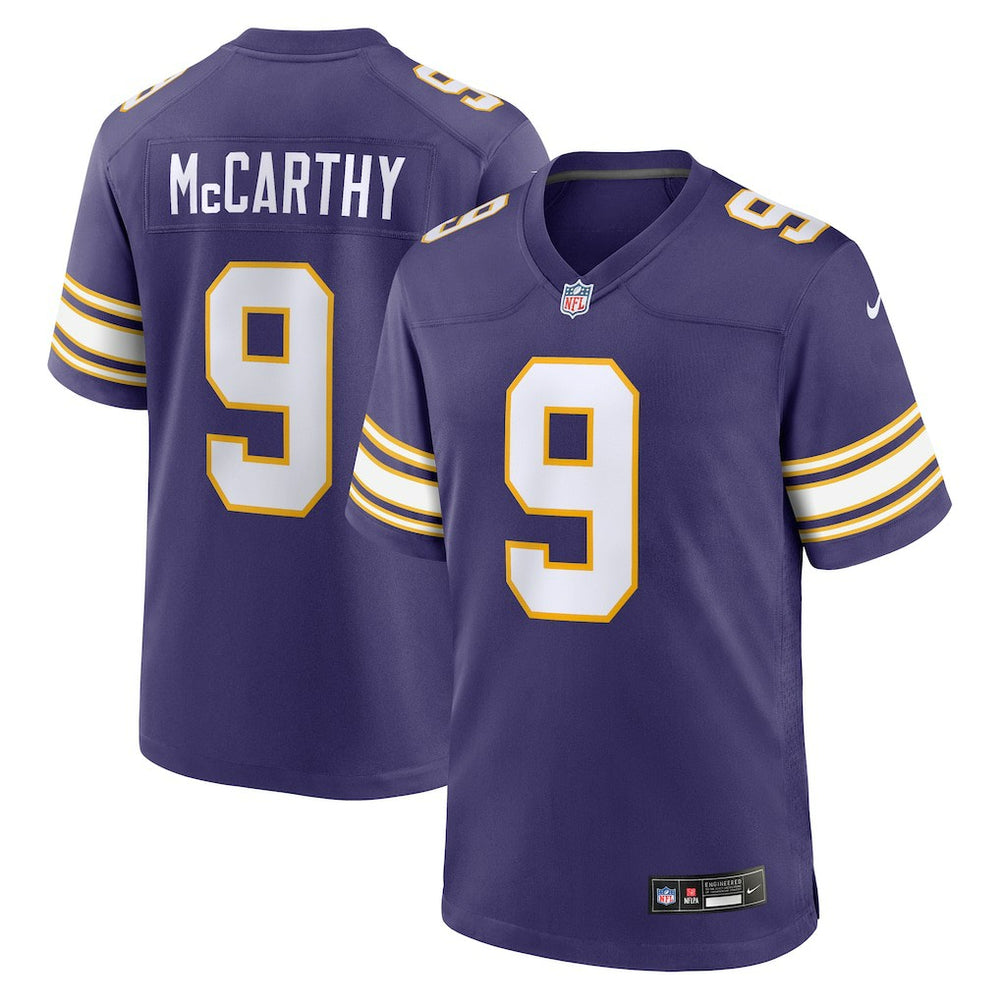 Nike J.J. McCarthy Minnesota Vikings 2nd Alternate Player Game Jersey Purple