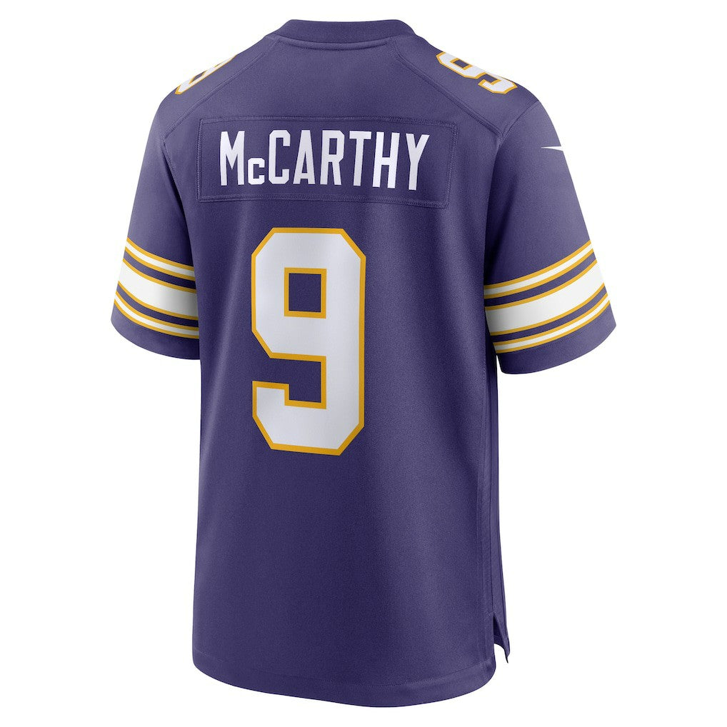 Nike J.J. McCarthy Minnesota Vikings 2nd Alternate Player Game Jersey Purple