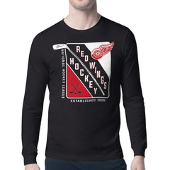 Detroit Red Wings Starter Shield Long Sleeve Graphic T-Shirt - Black - NHL 201622200