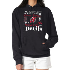 New Jersey Devils G-III 4Her by Carl Banks Women's Collage Team Graphic Tri-Blend Fleece Pullover Hoodie - Black - NHL 201622895