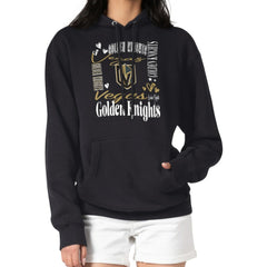 Vegas Golden Knights G-III 4Her by Carl Banks Women's Collage Team Graphic Tri-Blend Fleece Pullover Hoodie - Black - NHL 201622922