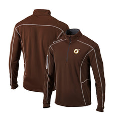 San Diego Padres Columbia Cooperstown Collection Omni-Wick Shotgun Quarter-Zip Top - Brown - Columbia on Sale