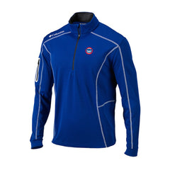 Chicago Cubs Columbia Cooperstown Collection Omni-Wick Shotgun Quarter-Zip Top - Royal - Columbia Discount