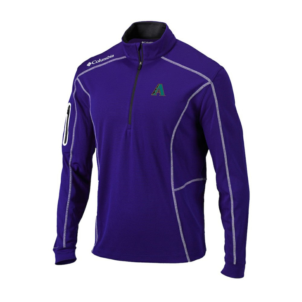 Arizona Diamondbacks Columbia Cooperstown Collection Omni-Wick Shotgun Quarter-Zip Top - Purple - Columbia Lifestyle
