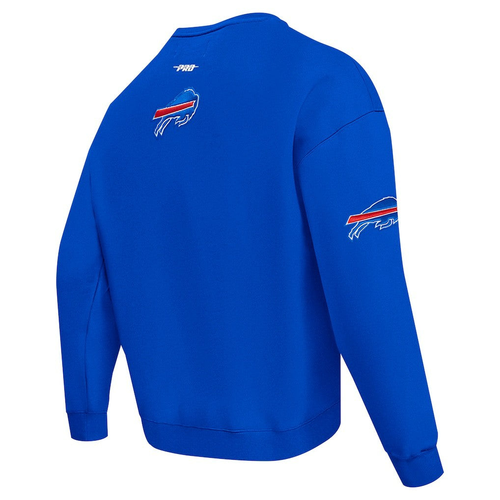 Buffalo Bills Pro Standard Turn It Up Drop Shoulder Pullover Sweatshirt Royal