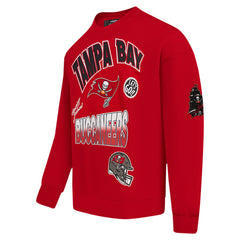 Tampa Bay Buccaneers Pro Standard Turn It Up Drop Shoulder Pullover Sweatshirt Red