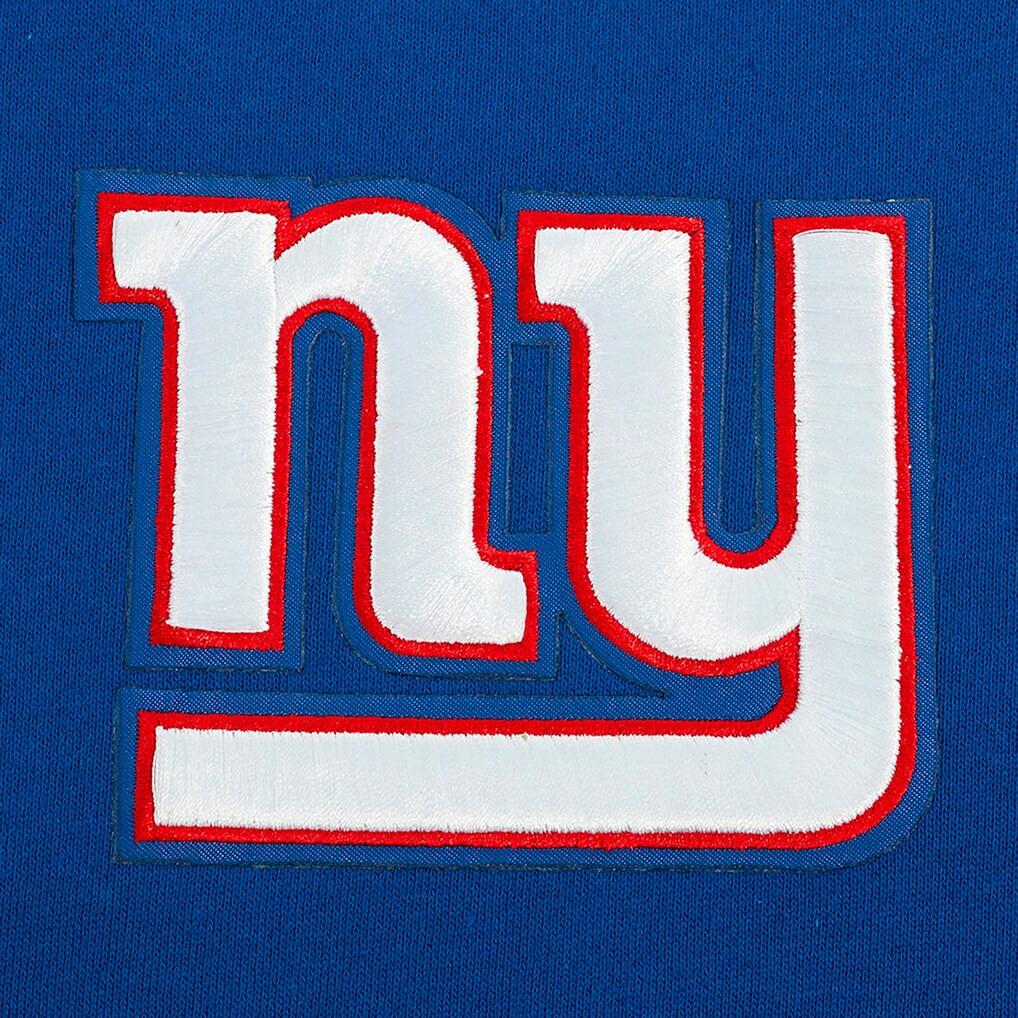 New York Giants Pro Standard Turn It Up Drop Shoulder Pullover Sweatshirt Royal