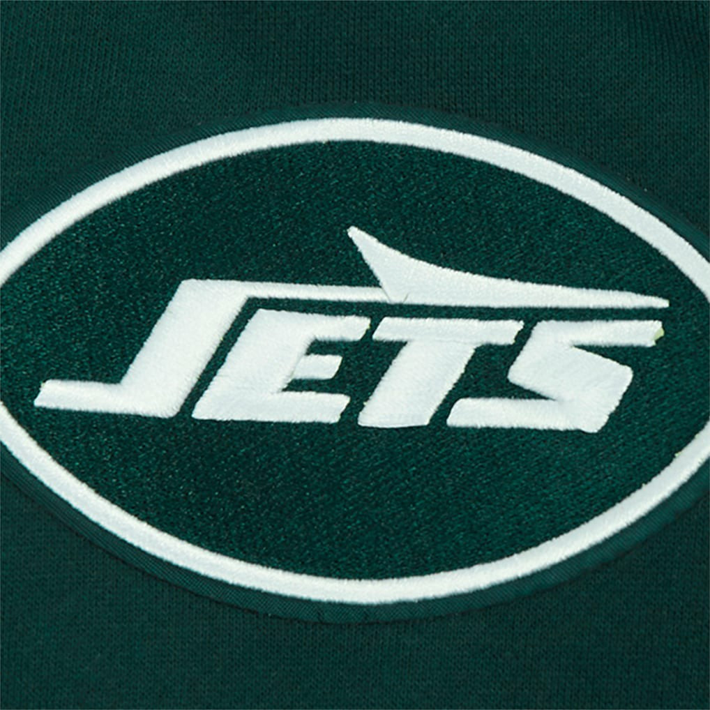 New York Jets Pro Standard Turn It Up Drop Shoulder Pullover Sweatshirt Green