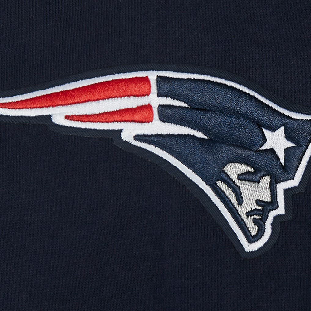 New England Patriots Pro Standard Turn It Up Drop Shoulder Pullover Sweatshirt Navy