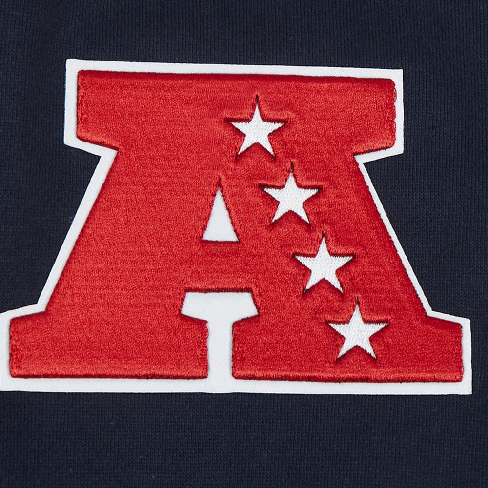New England Patriots Pro Standard Turn It Up Drop Shoulder Pullover Sweatshirt Navy