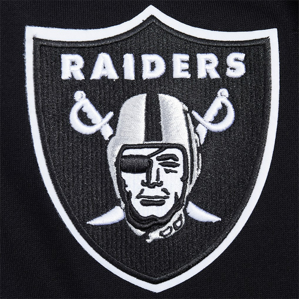 Las Vegas Raiders Pro Standard Turn It Up Drop Shoulder Pullover Sweatshirt Black