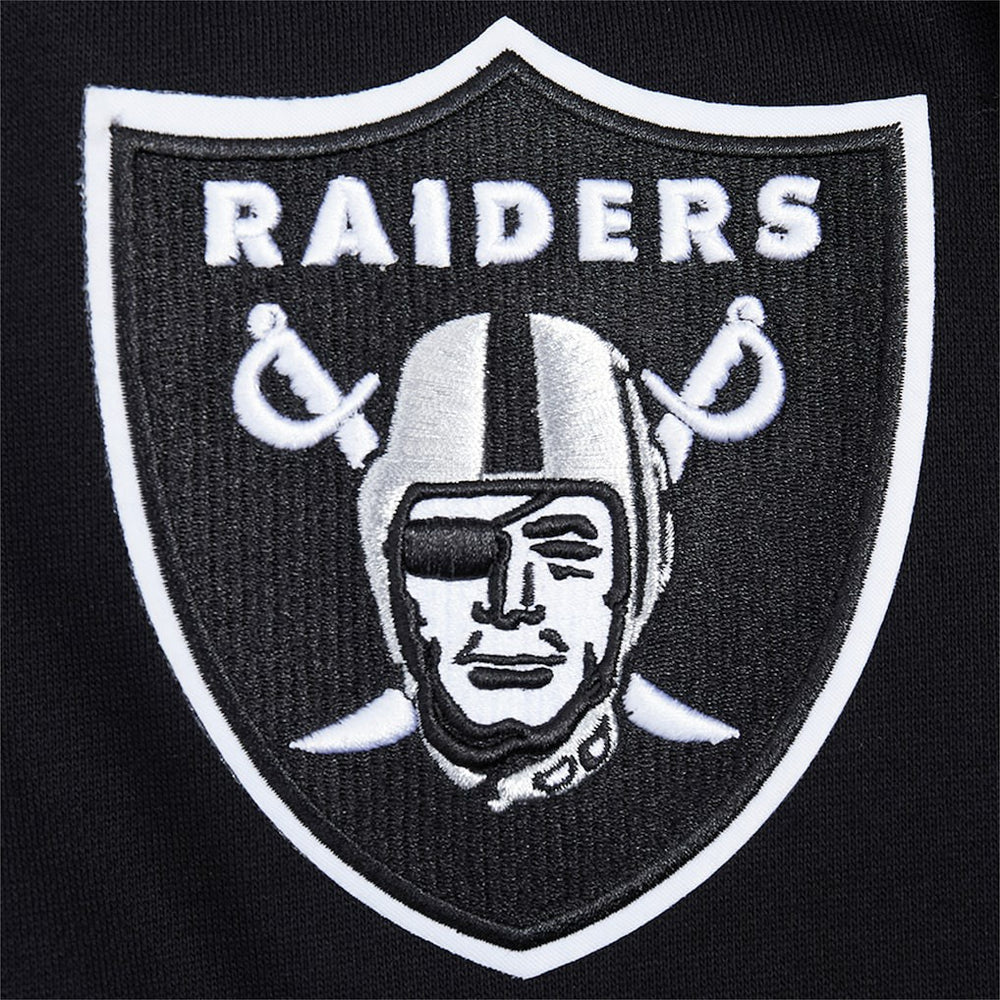 Las Vegas Raiders Pro Standard Turn It Up Drop Shoulder Pullover Sweatshirt Black