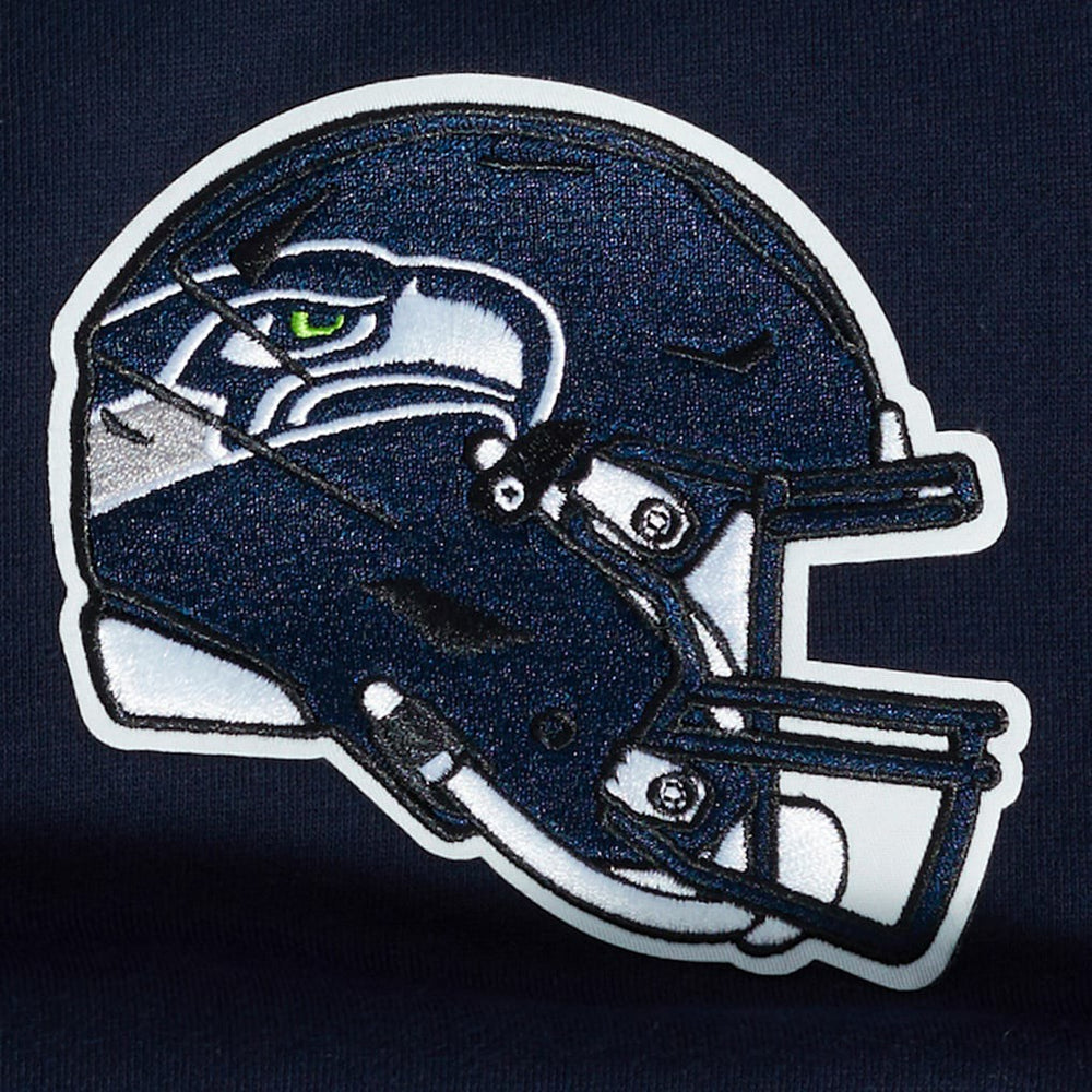 Seattle Seahawks Pro Standard Turn It Up Drop Shoulder Pullover Sweatshirt College Navy