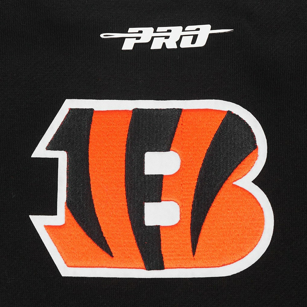 Cincinnati Bengals Pro Standard Turn It Up Drop Shoulder Pullover Sweatshirt Black
