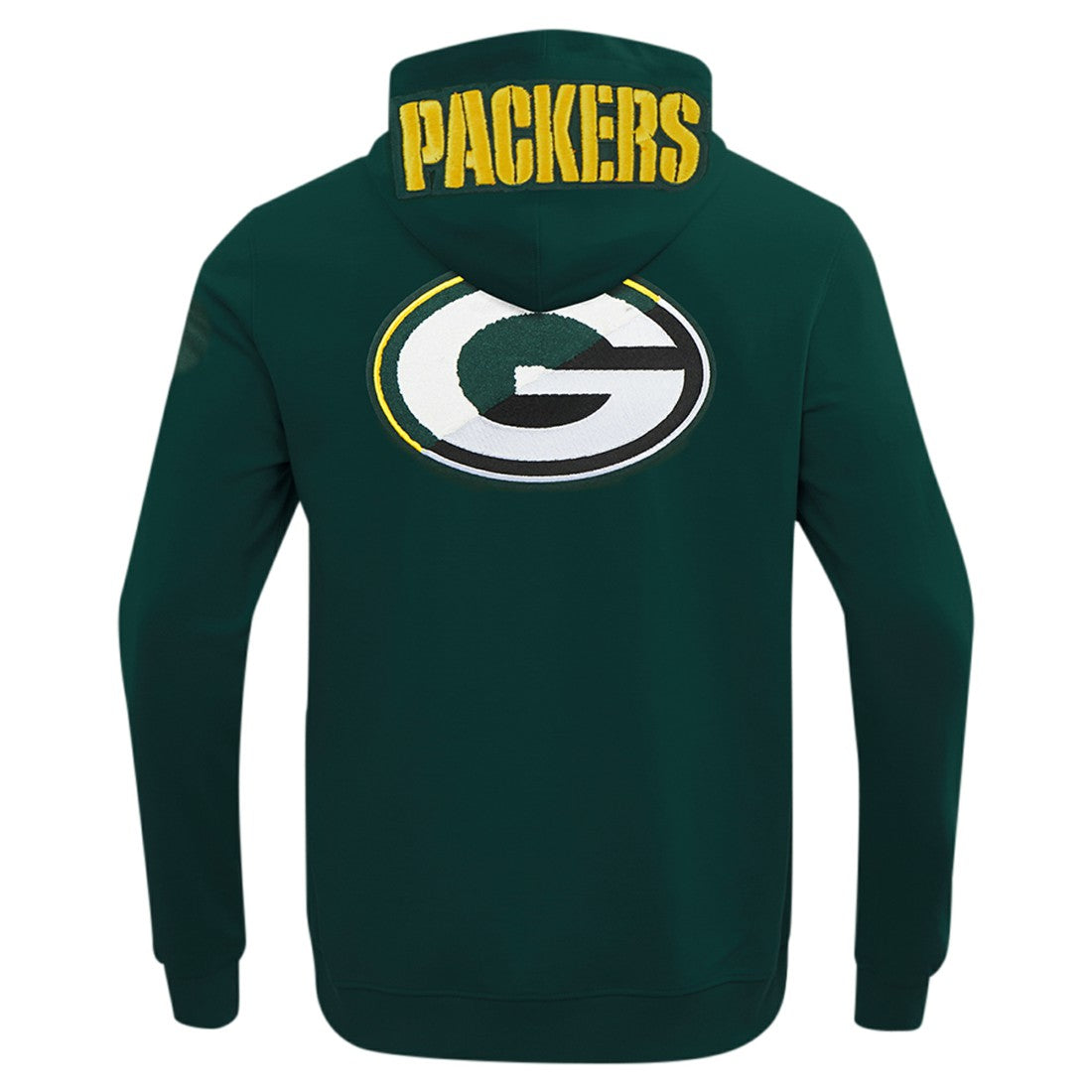 Green Bay Packers Pro Standard Split Logo Double Knit Full-Zip Hoodie Green