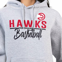 Atlanta Hawks G-III 4Her by Carl Banks Women's Graphics Fleece Pullover Hoodie Heather Gray