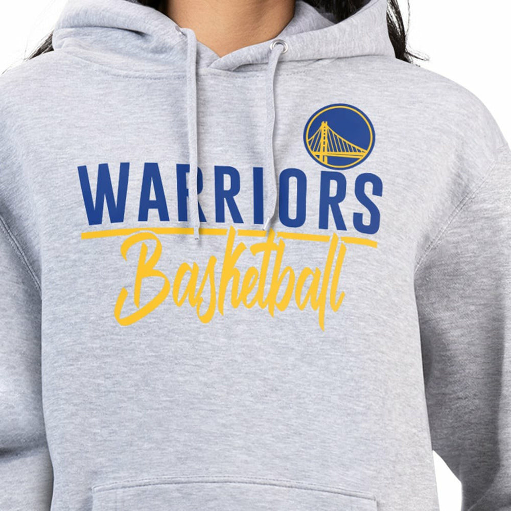 Golden State Warriors G-III 4Her by Carl Banks Women's Graphics Fleece Pullover Hoodie Heather Gray