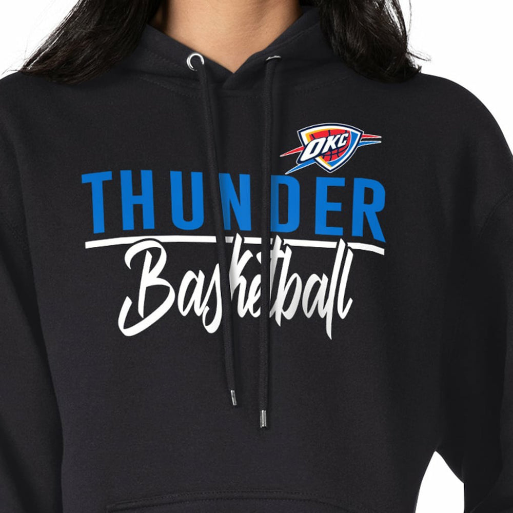 Oklahoma City Thunder G-III 4Her by Carl Banks Women's Graphics Fleece Pullover Hoodie Black