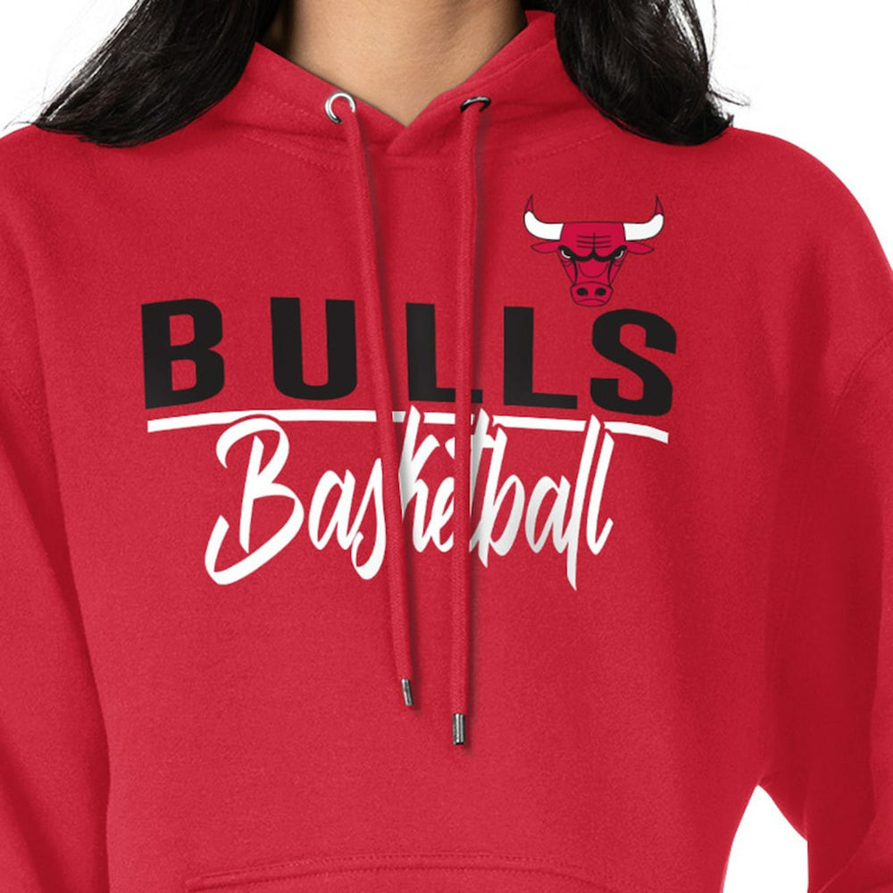 Chicago Bulls G-III 4Her by Carl Banks Women's Graphics Fleece Pullover Hoodie Red