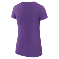 Los Angeles Lakers G-III 4Her by Carl Banks Women's Super-Slim Fit Lightweight Team Sport V-Neck T-Shirt Purple