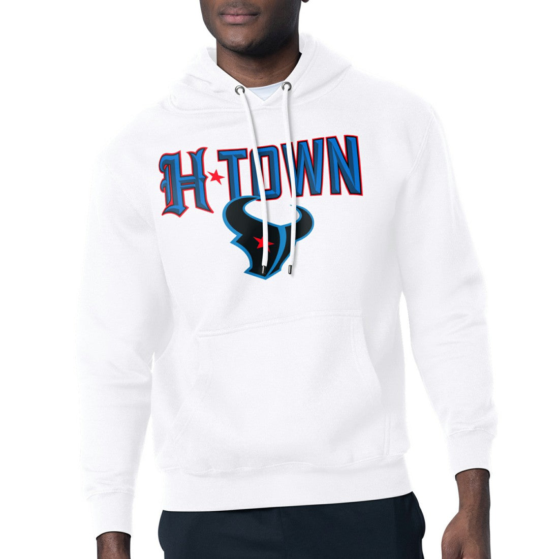 Houston Texans Starter H-Town Graphic Fleece Pullover Hoodie White