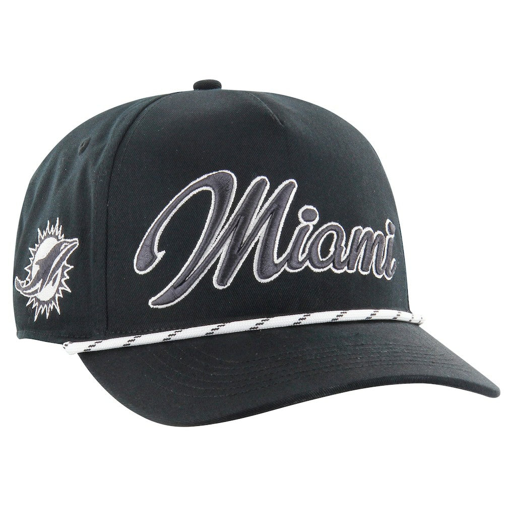 47 brand Miami Dolphins '47 Overhand Speckle Hitch Adjustable Hat Black