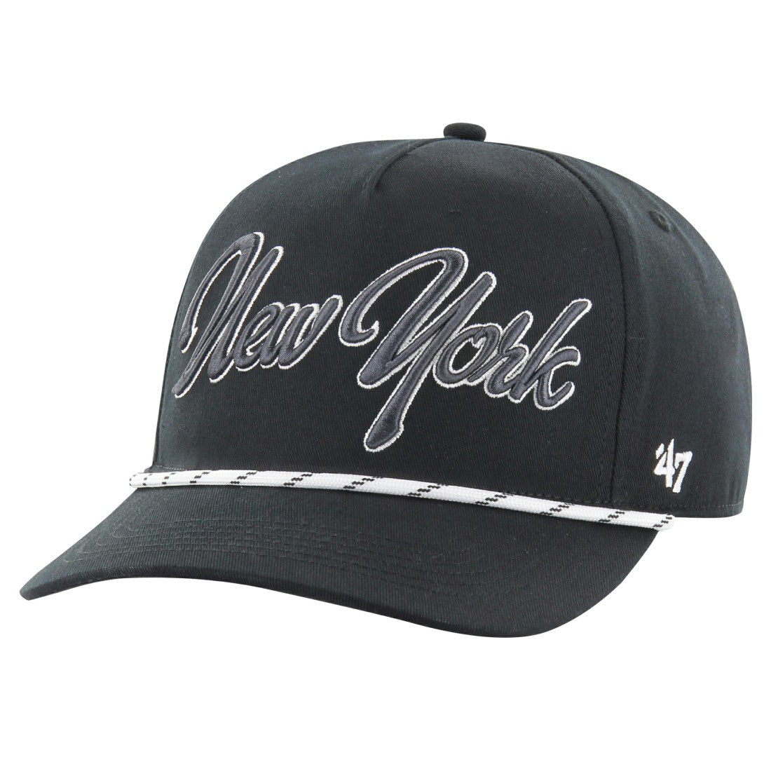 47 brand New York Jets '47 Overhand Speckle Hitch Adjustable Hat Black