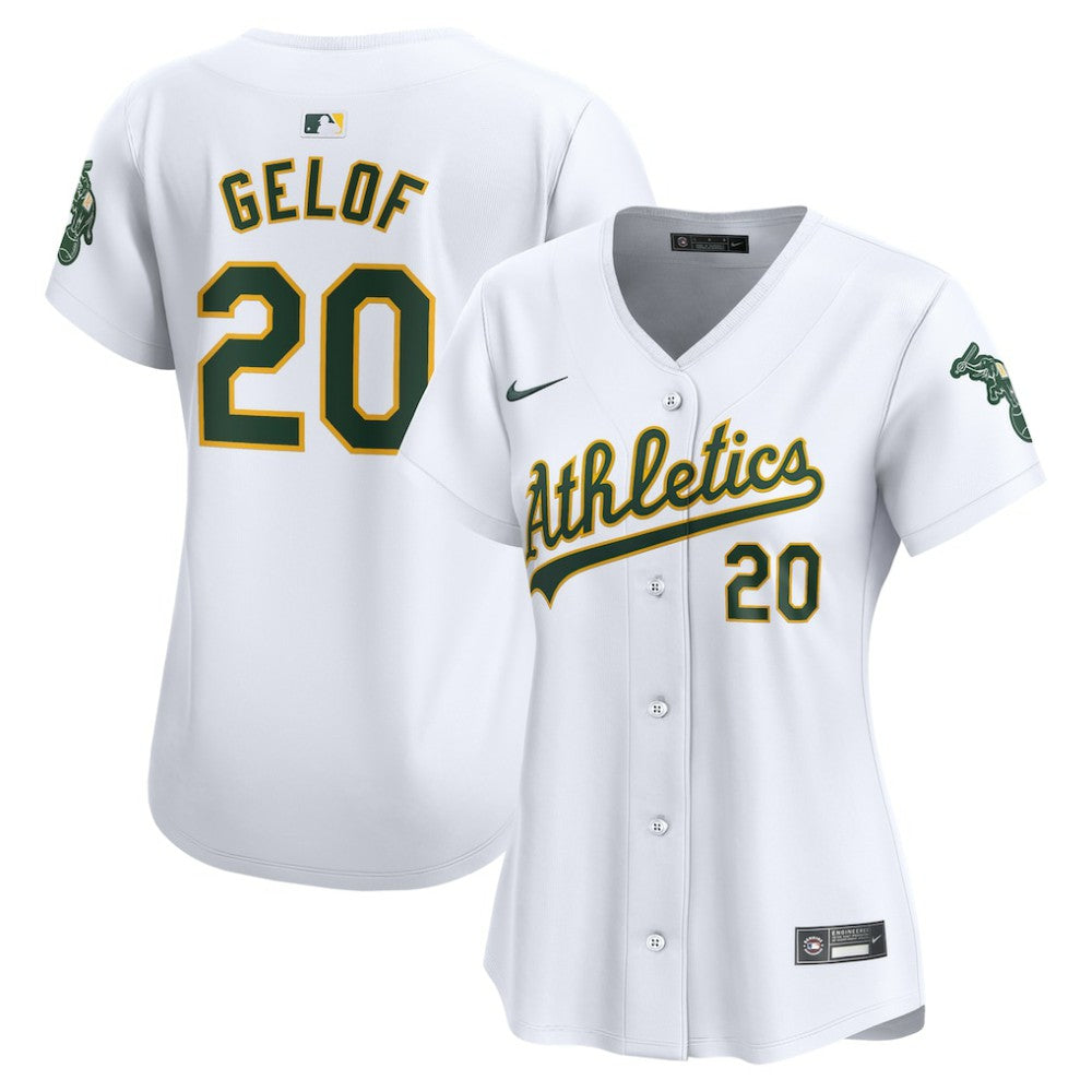 Zack Gelof Athletics Nike Women's Home Limited Player Jersey - White - Nike Lifestyle