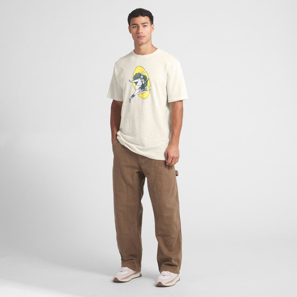 Fanatics Green Bay Packers Slub T-Shirt Cream