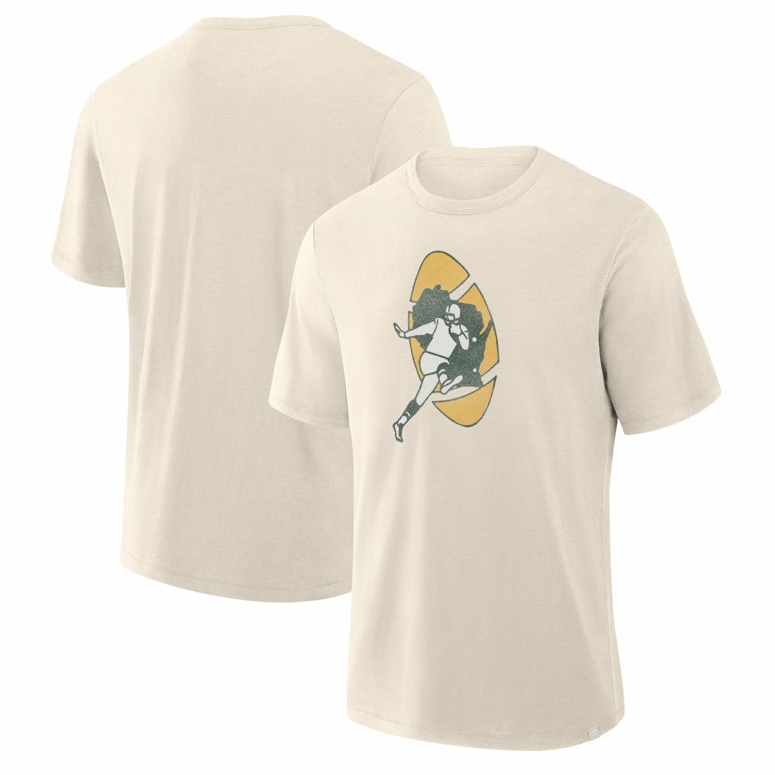 Fanatics Green Bay Packers Slub T-Shirt Cream