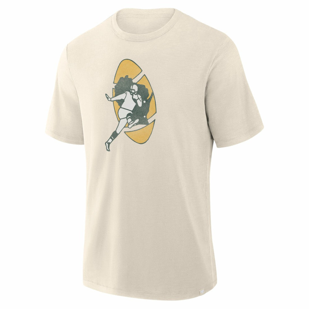 Fanatics Green Bay Packers Slub T-Shirt Cream