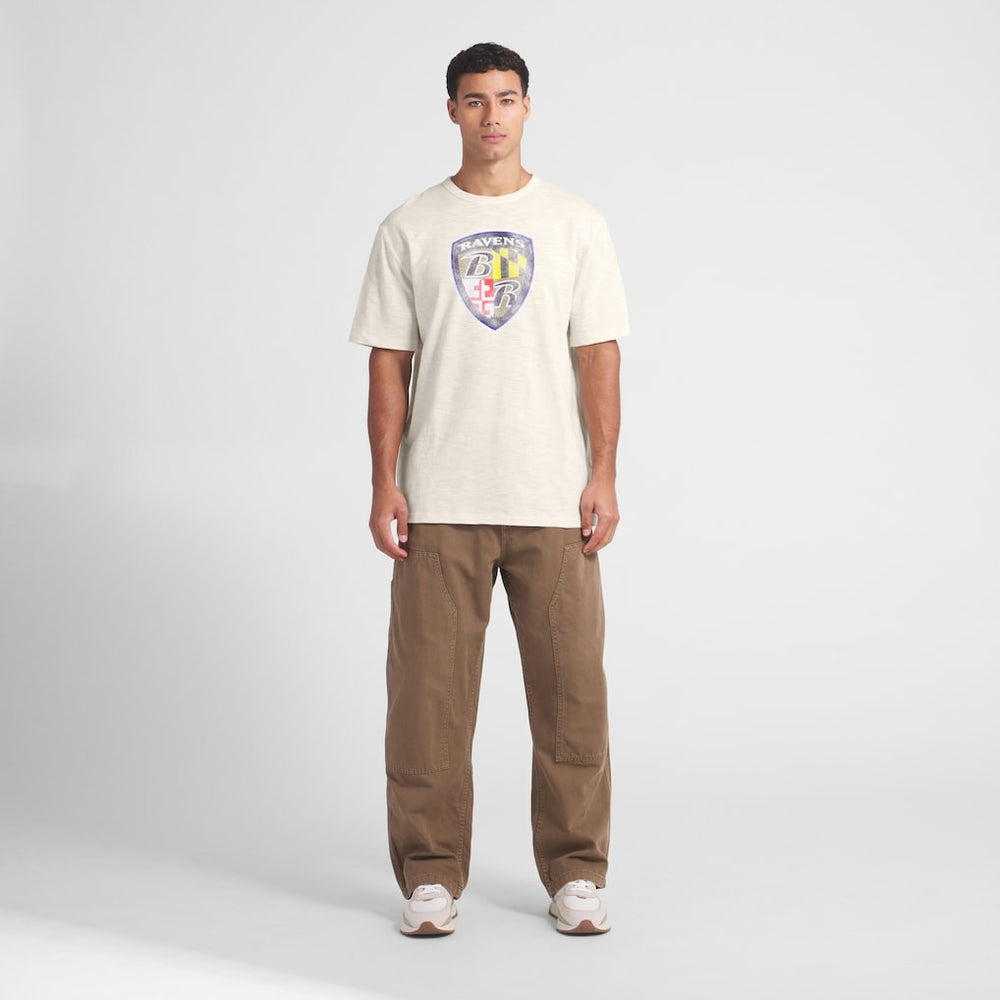 Fanatics Baltimore Ravens Slub T-Shirt Cream