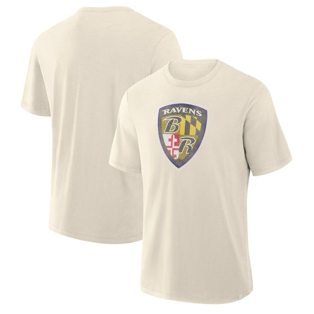 Fanatics Baltimore Ravens Slub T-Shirt Cream