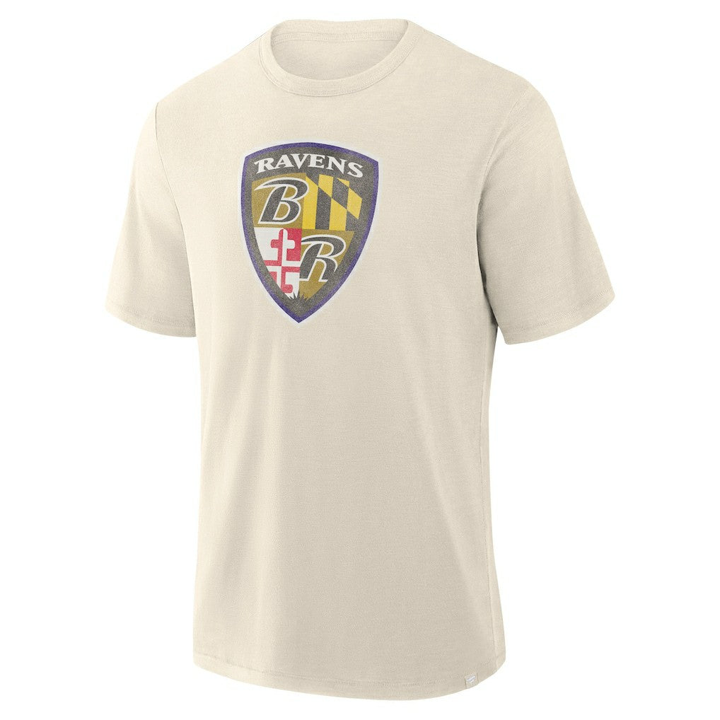 Fanatics Baltimore Ravens Slub T-Shirt Cream