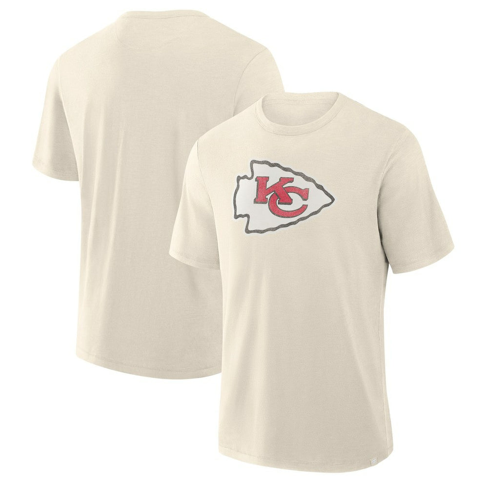 Fanatics Kansas City Chiefs Slub T-Shirt Cream